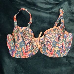Bra style bikini top somewhat faded from sun